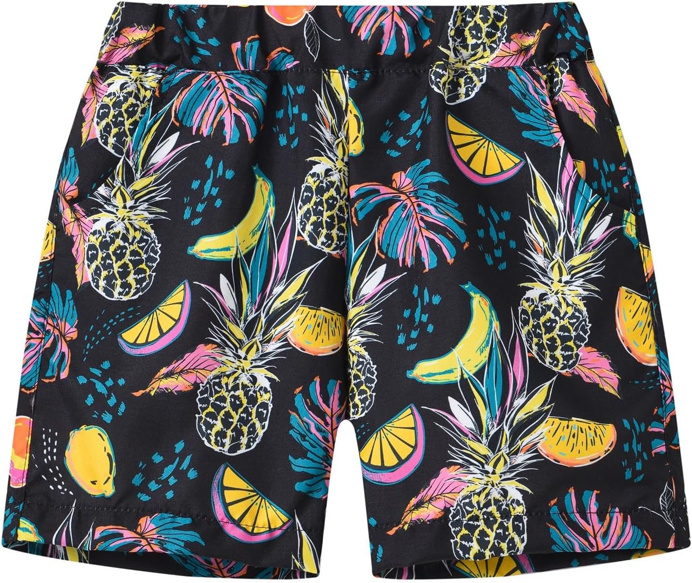 Toddler Girls Summer Hawaiian Beach Shorts Set