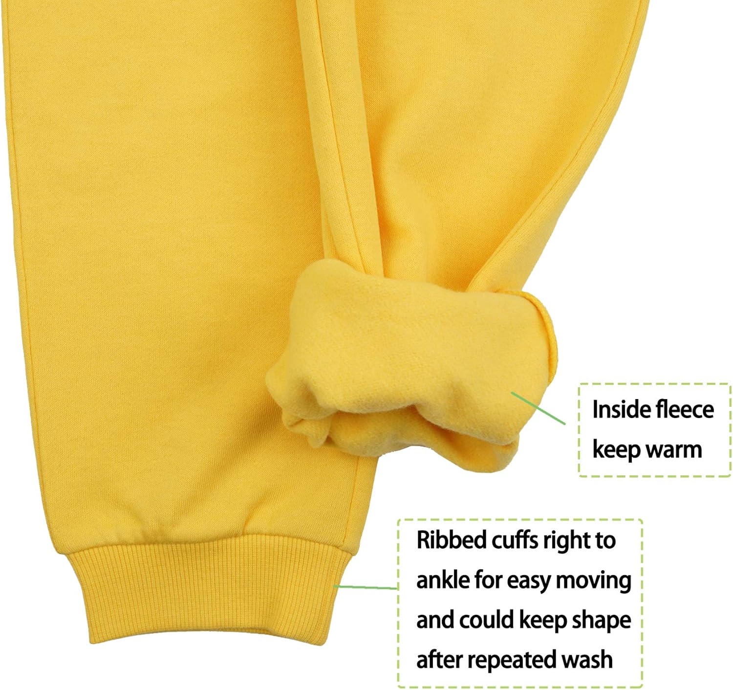 ALWAYSONE Kids Soft Fleece Sweatpants for Boys Girls 3-12 Years