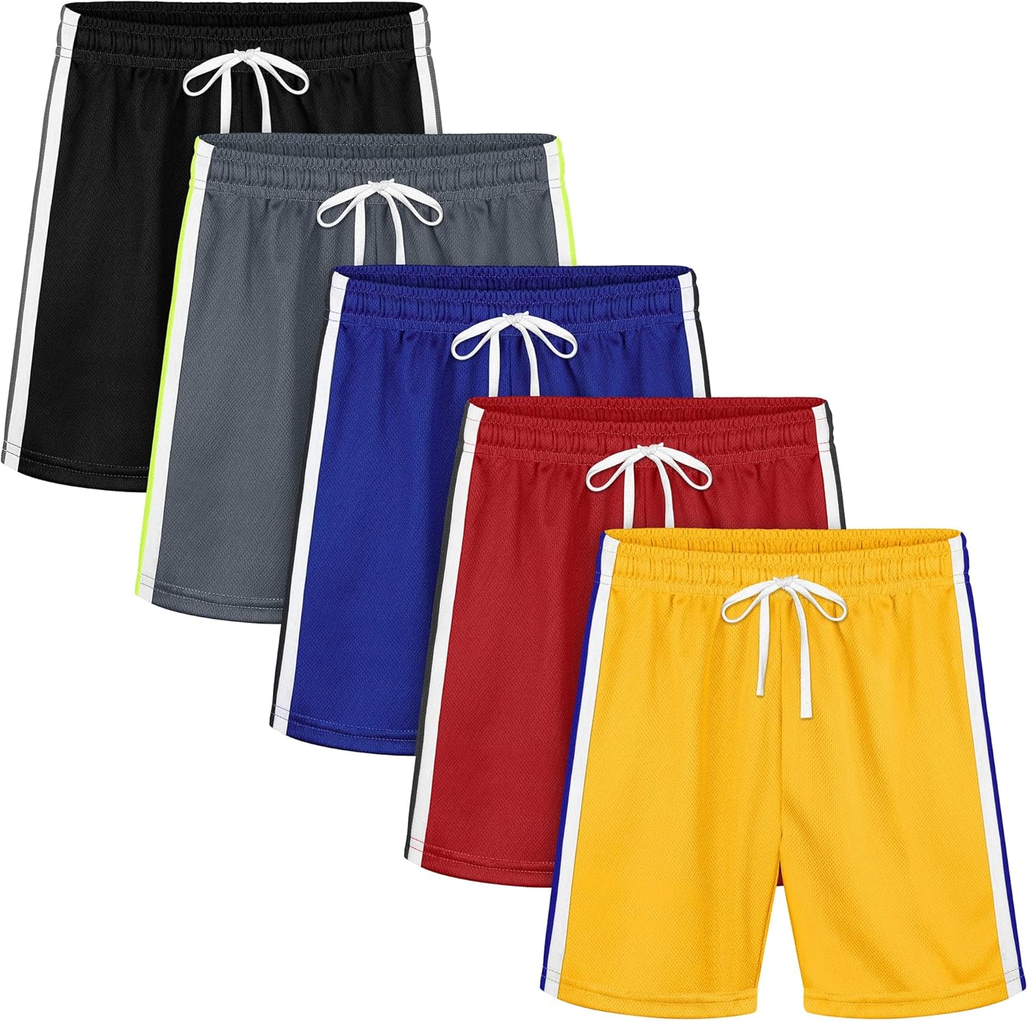Resinta Boys athletic shorts breathable elastic waist summer favorites