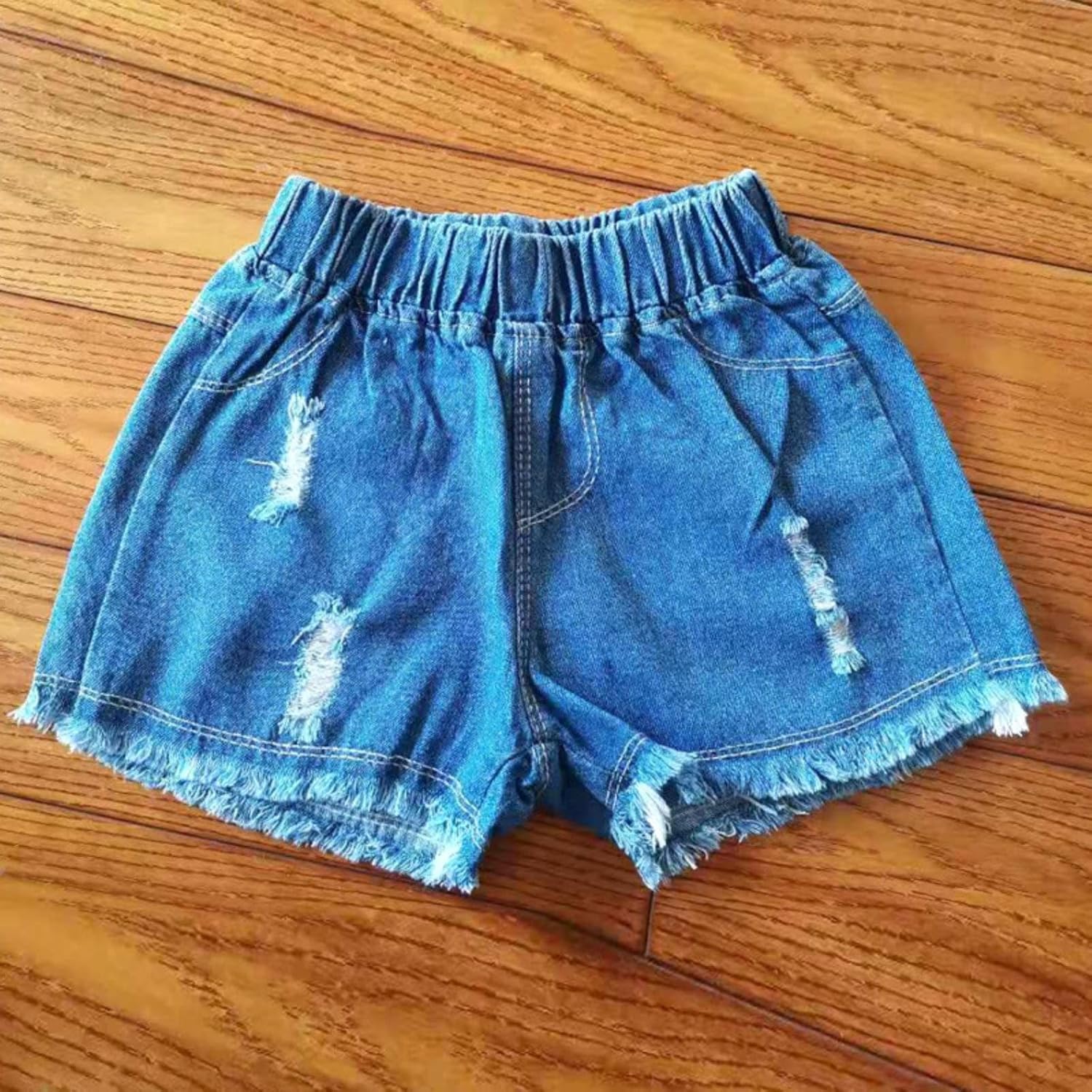 Ride denim toddler boys shorts elastic waist