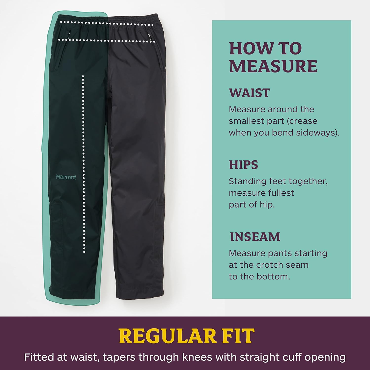 Stay Wet Dry Marmot Kids Precip Pants