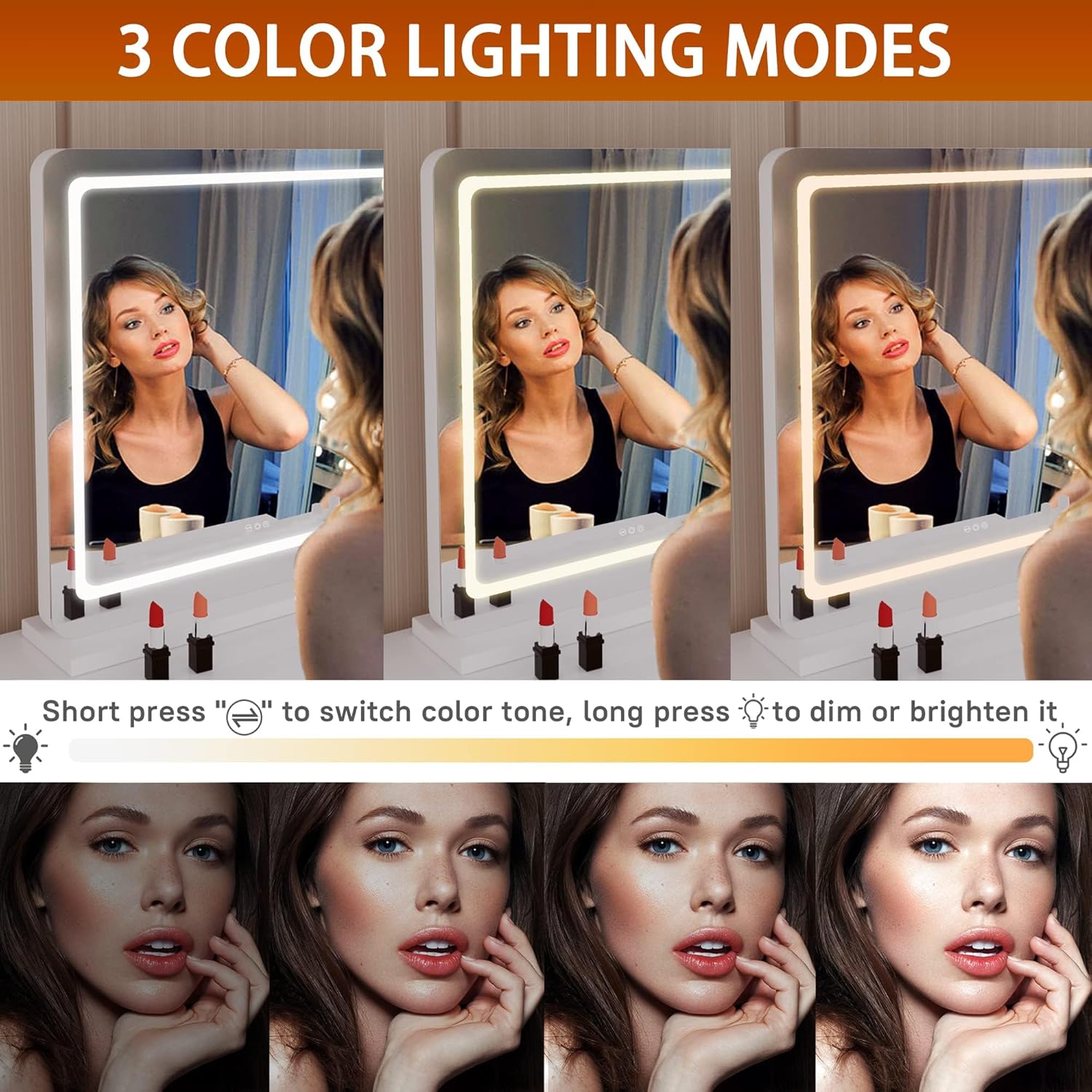 Vanity Mirror with Lights for MakeUp