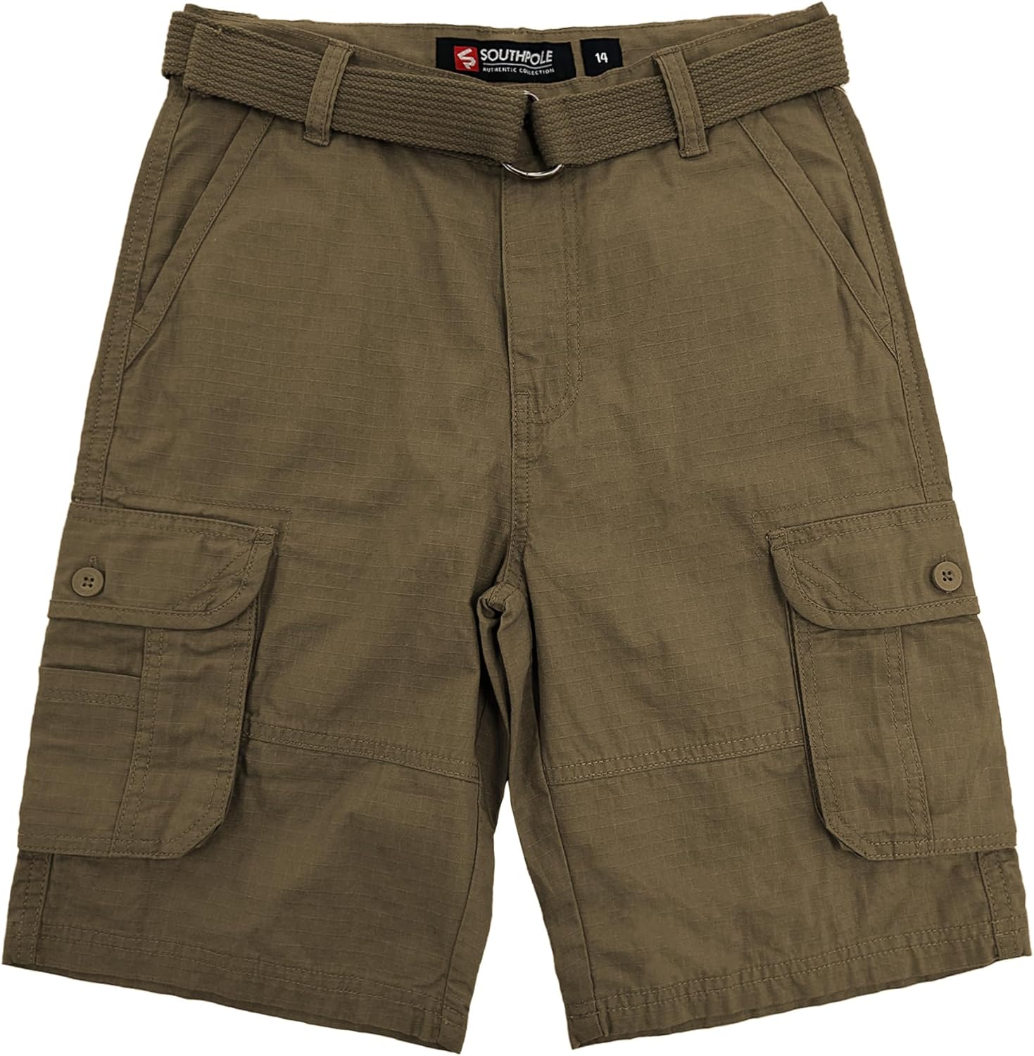 Southpole Boys Ripstop Cargo Shorts Belted Basics
