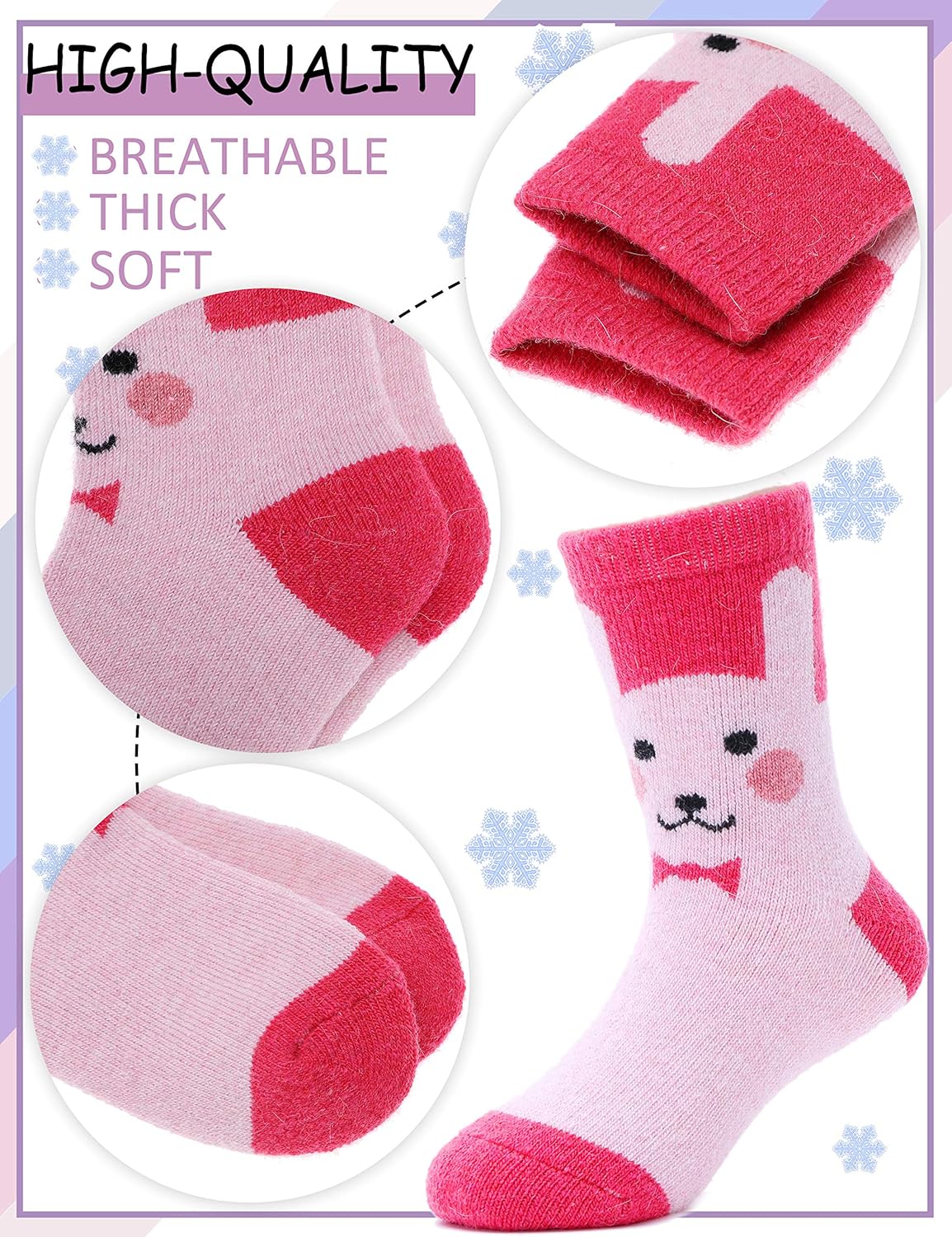 Thick Thermal Socks for Kids Keep Feet Comfy This Winter