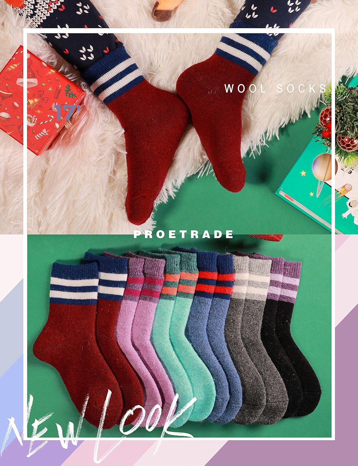 ProEtrade Thick Thermal Warm Socks for Kids