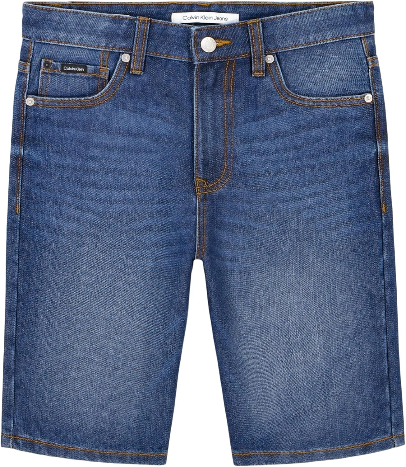 Calvin Klein Boys Relaxed Fit Denim Shorts