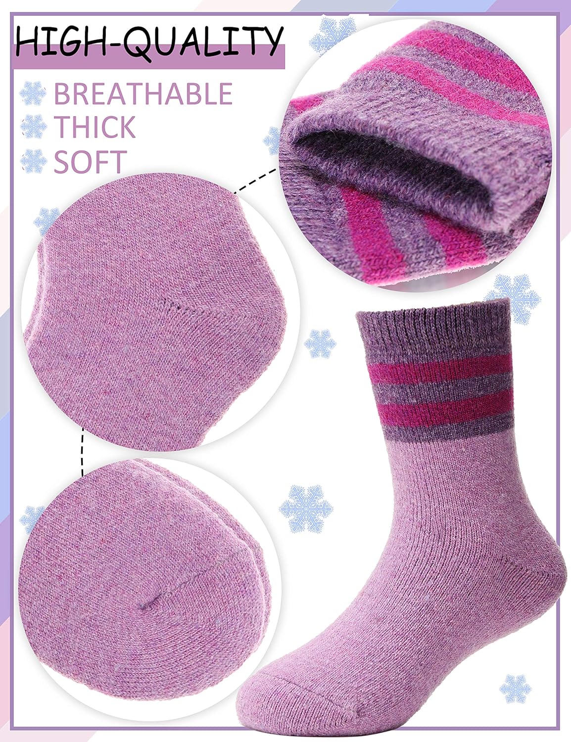 ProEtrade Thick Thermal Warm Socks for Kids