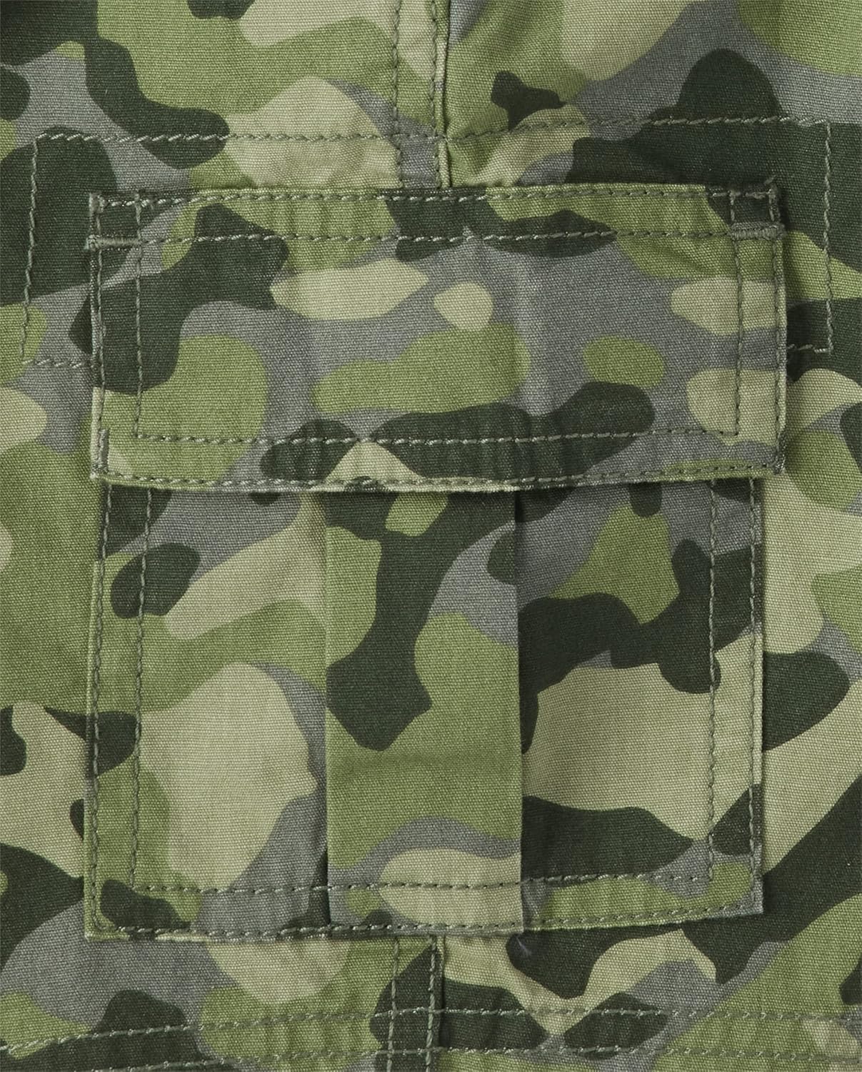 Boys Cargo Shorts with Camo Flap Pockets Cstu412h061