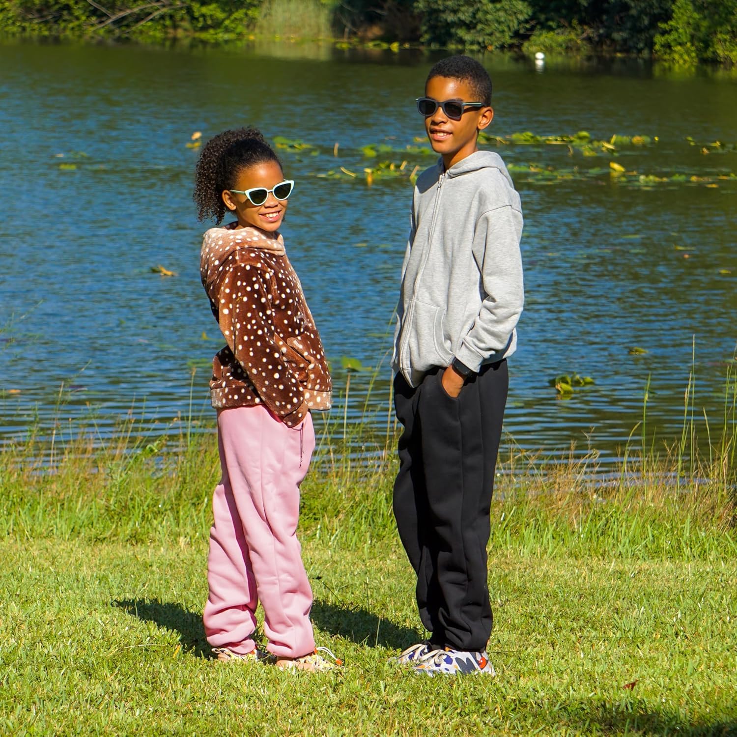 BIG ELEPHANT Fleece Lined Sweatpants for Kids
